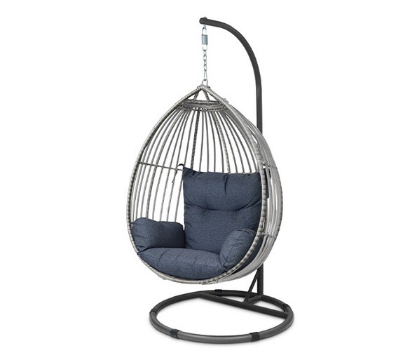 Подвесное кресло "кокон" из ротанга OUTDOOR Самуи, светлый микс Подвесное кресло "кокон" из ротанга OUTDOOR Самуи, светлый микс