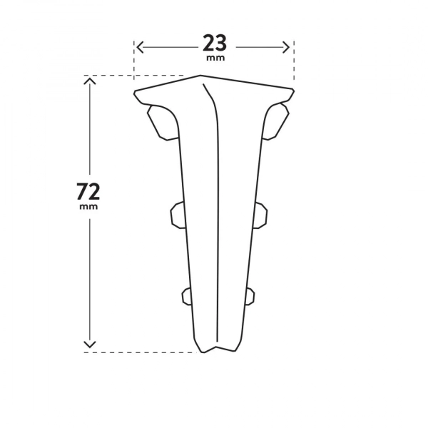 Внутренний угол Arbiton LARS ОРЕХ БРАЗИЛЬСКИЙ 12 Внутренний угол Arbiton LARS ОРЕХ БРАЗИЛЬСКИЙ 12
