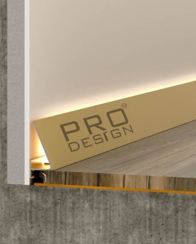 Плинтус Pro Design Corner 570 Анодироманый шампань Плинтус Pro Design Corner 570 Анодироманый шампань