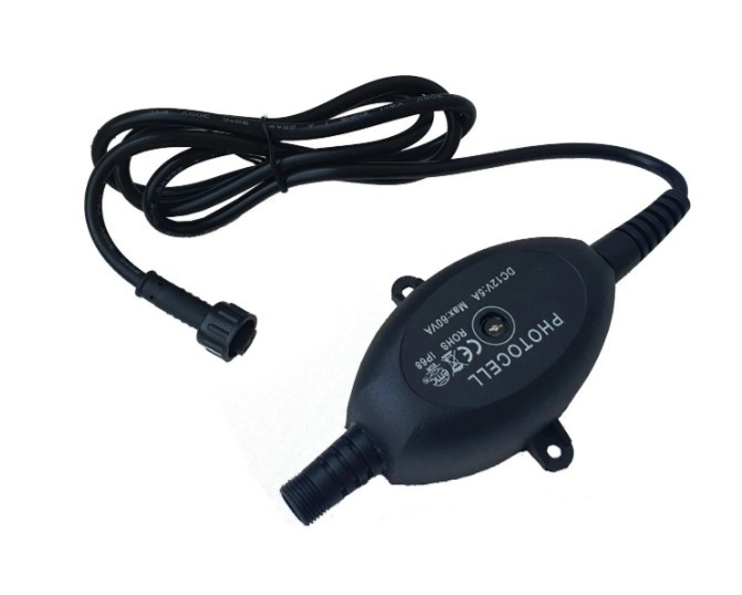 Датчик света (фотоэлемент) DC 12 В: 5 А  Max: 60 ВA, IP68