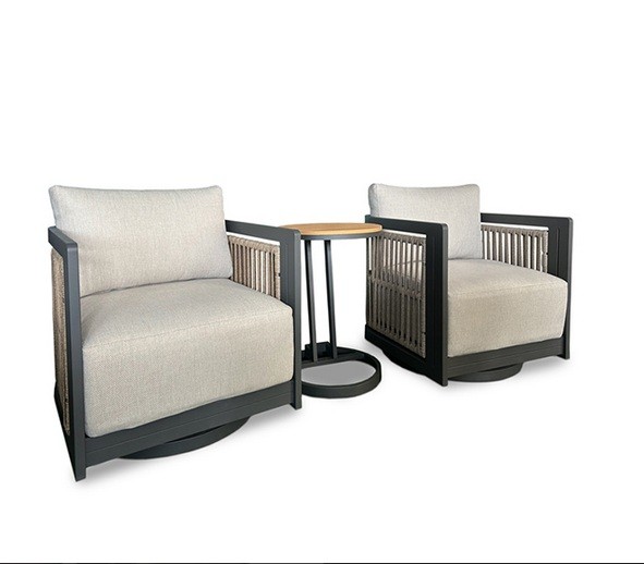 Комплект мебели кофейный OUTDOOR Верона (2 кресла, кофейный стол), капучино-графит Комплект мебели кофейный OUTDOOR Верона (2 кресла, кофейный стол), капучино-графит