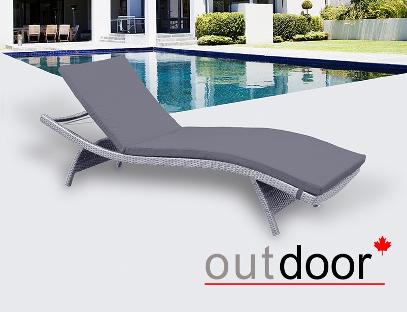 Шезлонг из ротанга OUTDOOR Палермо, светлый микс Шезлонг из ротанга OUTDOOR Палермо, светлый микс