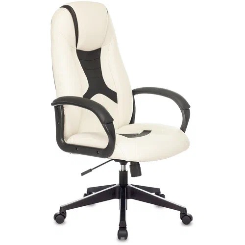 Кресло игровое TopChairs ST-CYBER 8 (белый/черный, эко кожа, крестовина пластик) Кресло игровое TopChairs ST-CYBER 8 (белый/черный, эко кожа, крестовина пластик)