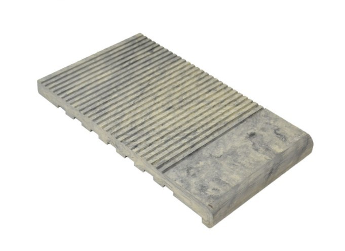 Полнотелая ступень Woodvex Select Colorite серый дым Полнотелая ступень Woodvex Select Colorite серый дым