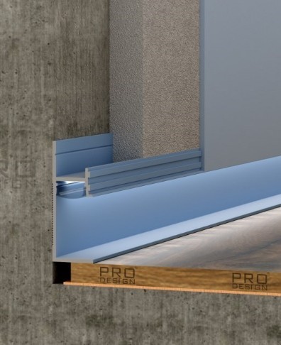 Теневой плинтус скрытого монтажа Pro Design, 7210, 2700 мм , Любой цвет по RAL Теневой плинтус скрытого монтажа Pro Design, 7210, 2700 мм , Любой цвет по RAL