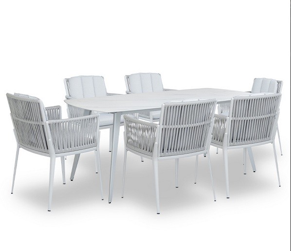 Комплект мебели OUTDOOR Неаполь (стол, 6 стульев), латте Комплект мебели OUTDOOR Неаполь (стол, 6 стульев), латте