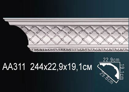 Карниз потолочный с рисунком Perfect AA311 (10) Карниз потолочный с рисунком Perfect AA311 (10)