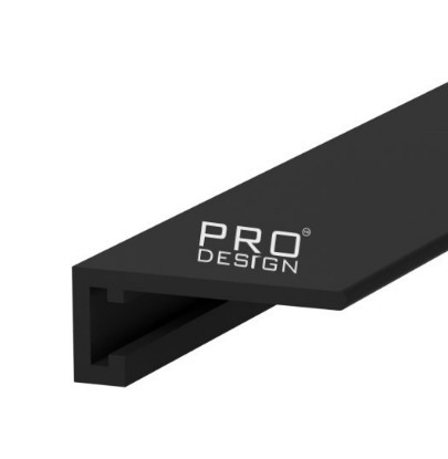 Плинтус PRO DESIGN 7067 MINI 2700 мм. RAL 9005 Черный Муар Плинтус PRO DESIGN 7067 MINI 2700 мм. RAL 9005 Черный Муар