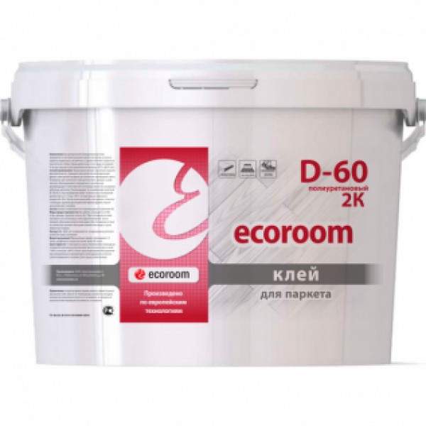 КЛЕЙ ПОЛИУРЕТАНОВЫЙ Ecoroom 2K D-60 10кг