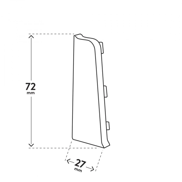 Заглушка для плинтуса Л+П Arbiton LARS ДУБ ЗОЛОТОЙ 46 Заглушка для плинтуса Л+П Arbiton LARS ДУБ ЗОЛОТОЙ 46