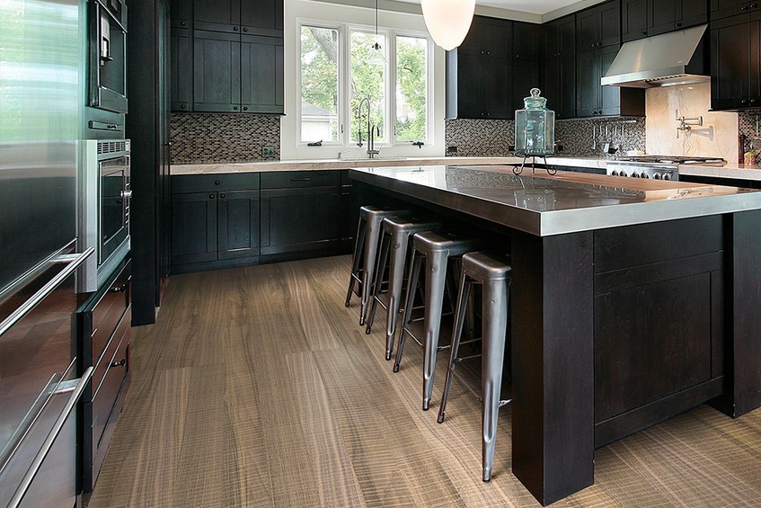 Пробковый пол для кухни