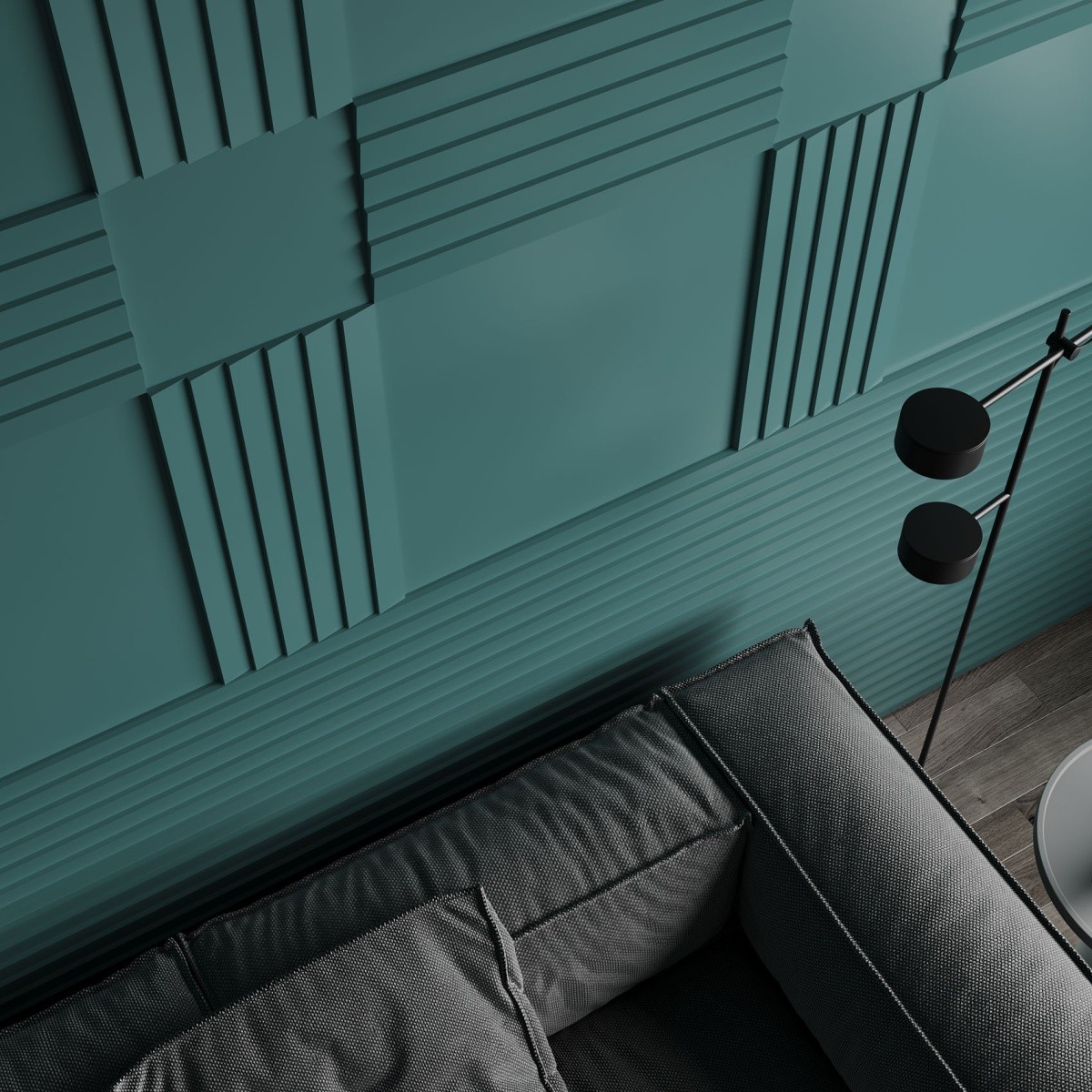 Стеновая панель Ultrawood изумрудного цвета Стеновая панель Ultrawood изумрудного цвета