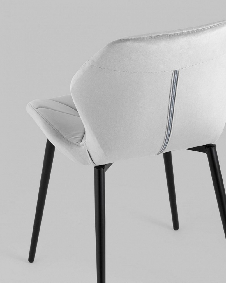 Стул Эдвин велюр серый