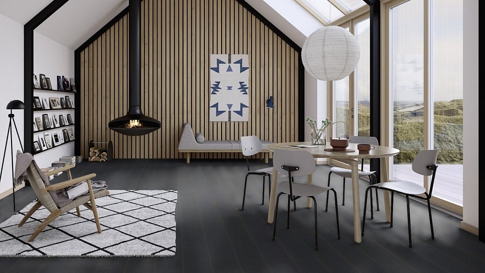 Паркетная доска BOEN ДУБ EBONY с фаской 209 PGGV43FD Паркетная доска BOEN ДУБ EBONY с фаской 209 PGGV43FD