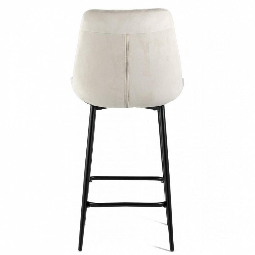 Стул полубарный Флекс велюр бежевый