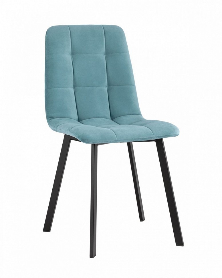 Стул Oliver Square велюр пыльно-голубой