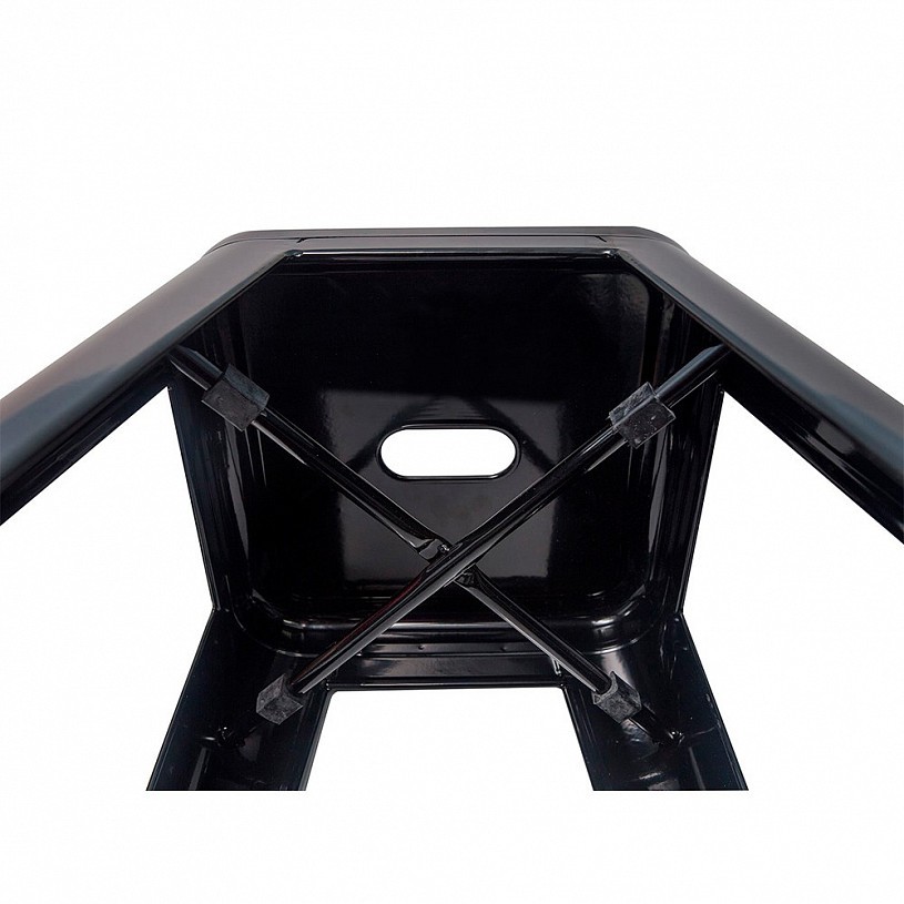 Стул барный TOLIX черный глянцевый Стул барный TOLIX черный глянцевый