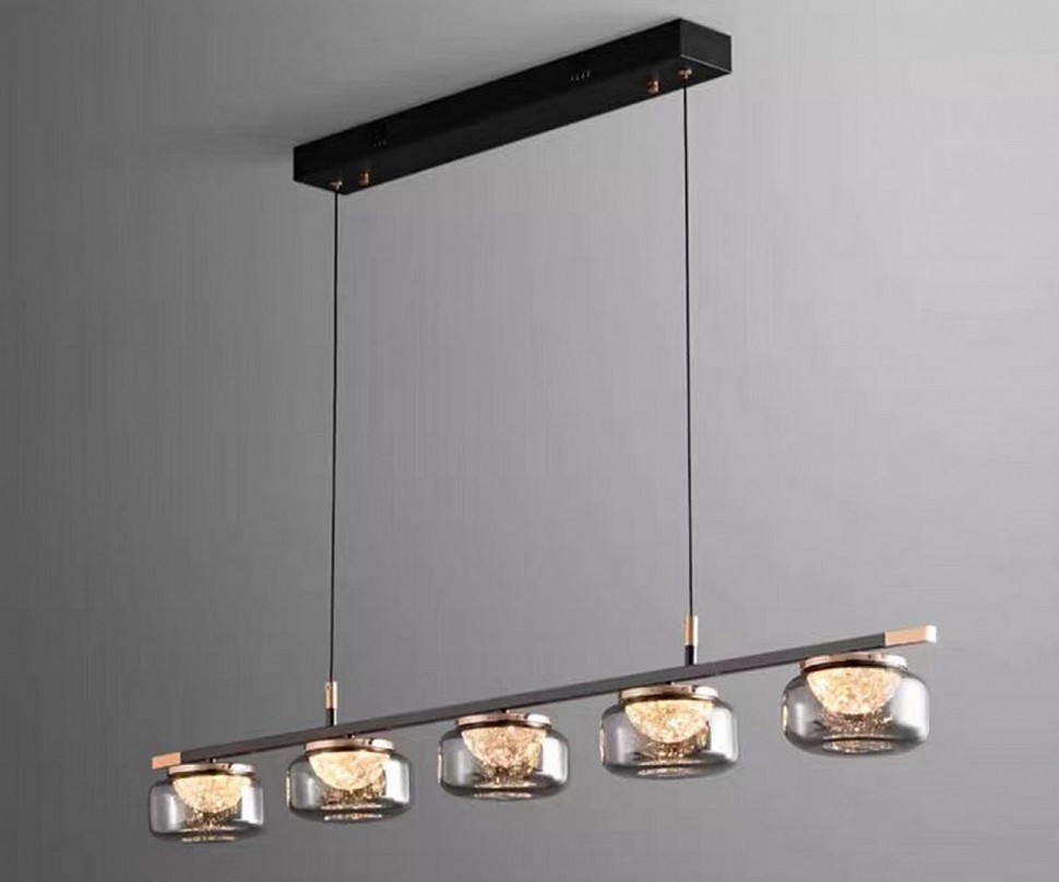 07667-5AL,19 Люстра Отис черный w105*15 h150 Led 5*5W (3000-6000K) 07667-5AL,19 Люстра Отис черный w105*15 h150 Led 5*5W (3000-6000K)