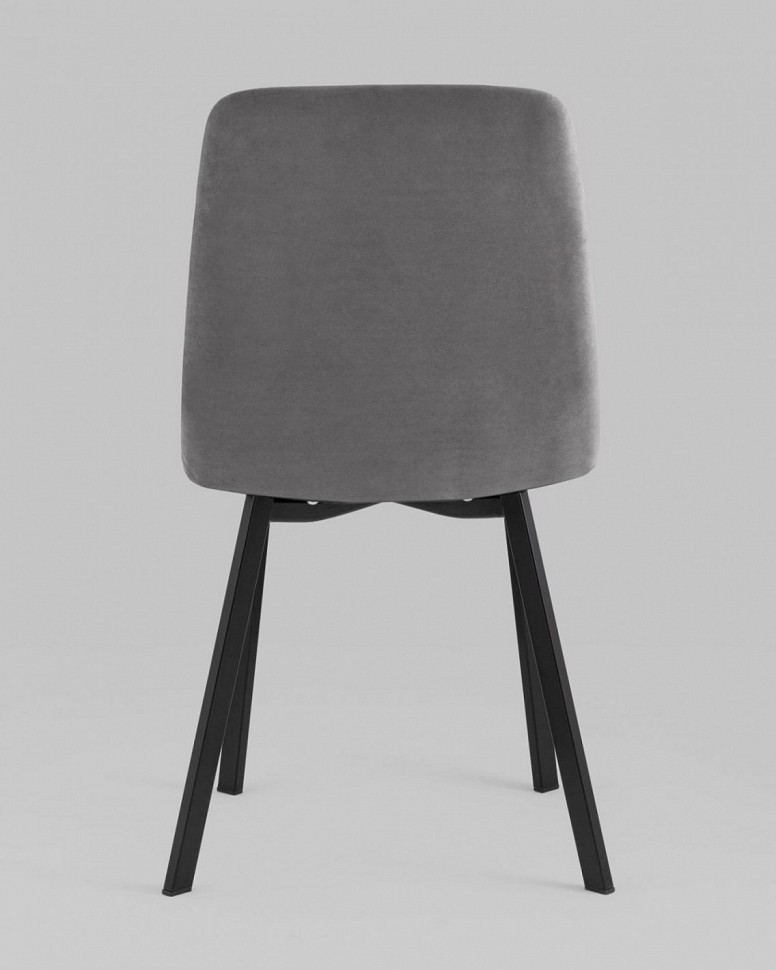 Стул Oliver Square велюр тёмно-серый