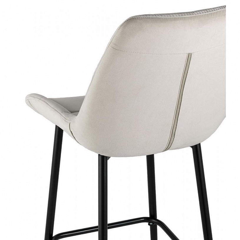 Стул барный Флекс велюр бежевый