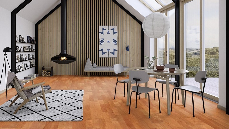 Паркетная доска BOEN ВИШНЯ ANDANTE KIGL3PTD