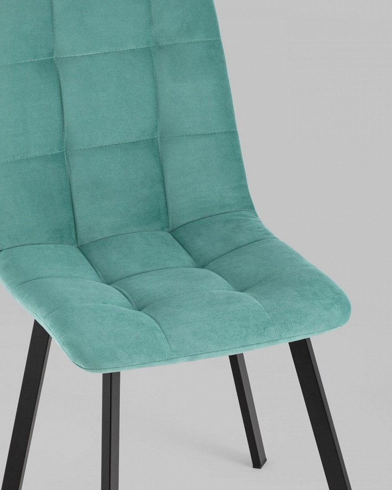 Стул Oliver Square велюр мятный