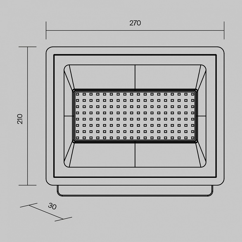 Прожектор Outdoor FL001-L100B6K