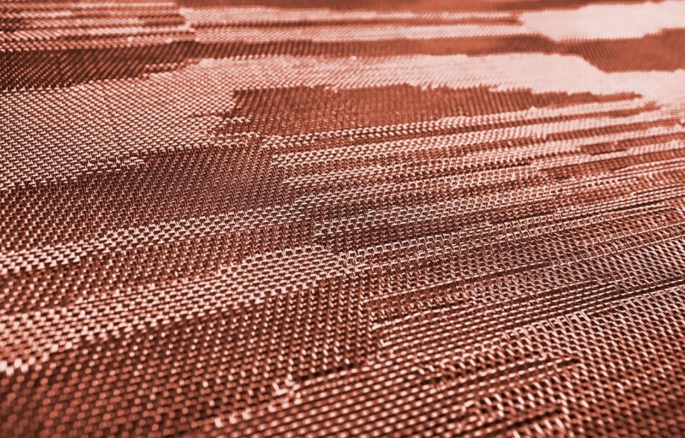 Плетёное виниловое покрытие Bolon by Missoni Flame Rust