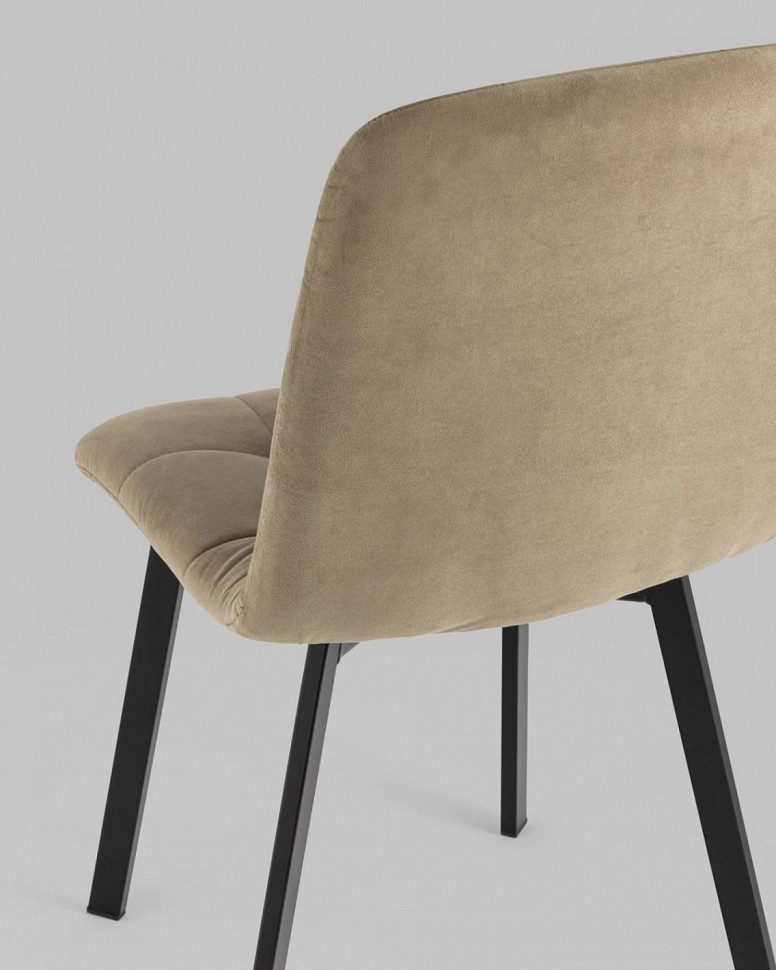 Стул Oliver Square велюр капучино