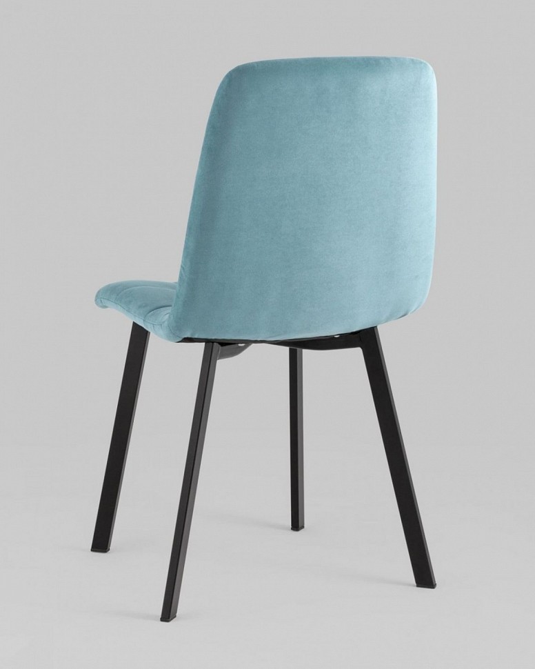 Стул Oliver Square велюр пыльно-голубой