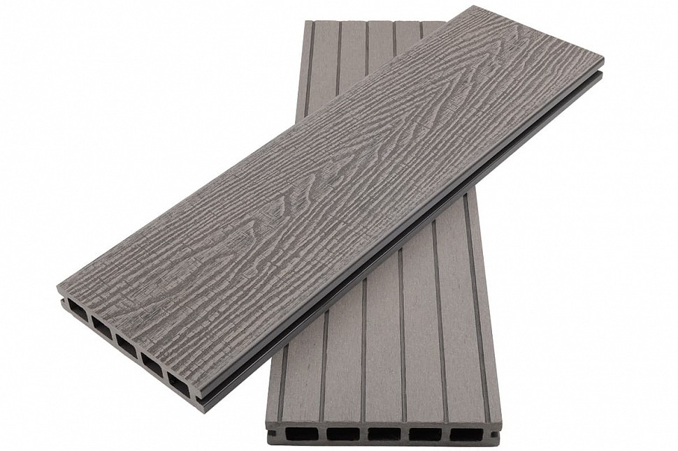 Пустотелая террасная доска Woodvex Expert Antique серый Пустотелая террасная доска Woodvex Expert Antique серый