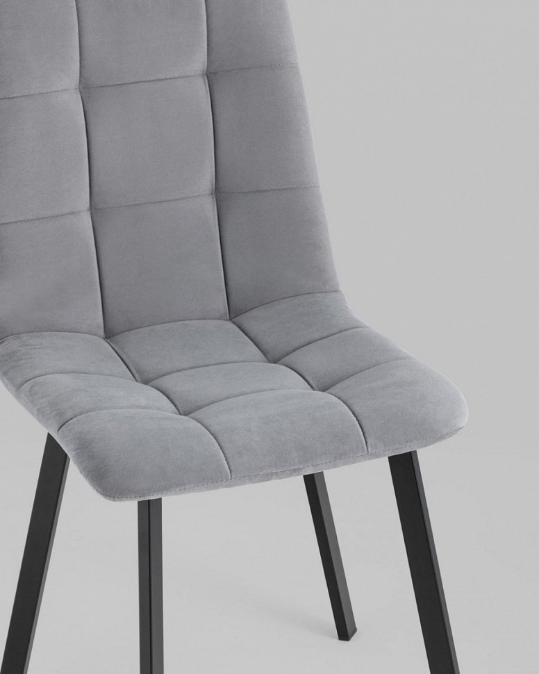 Стул Oliver Square велюр серый
