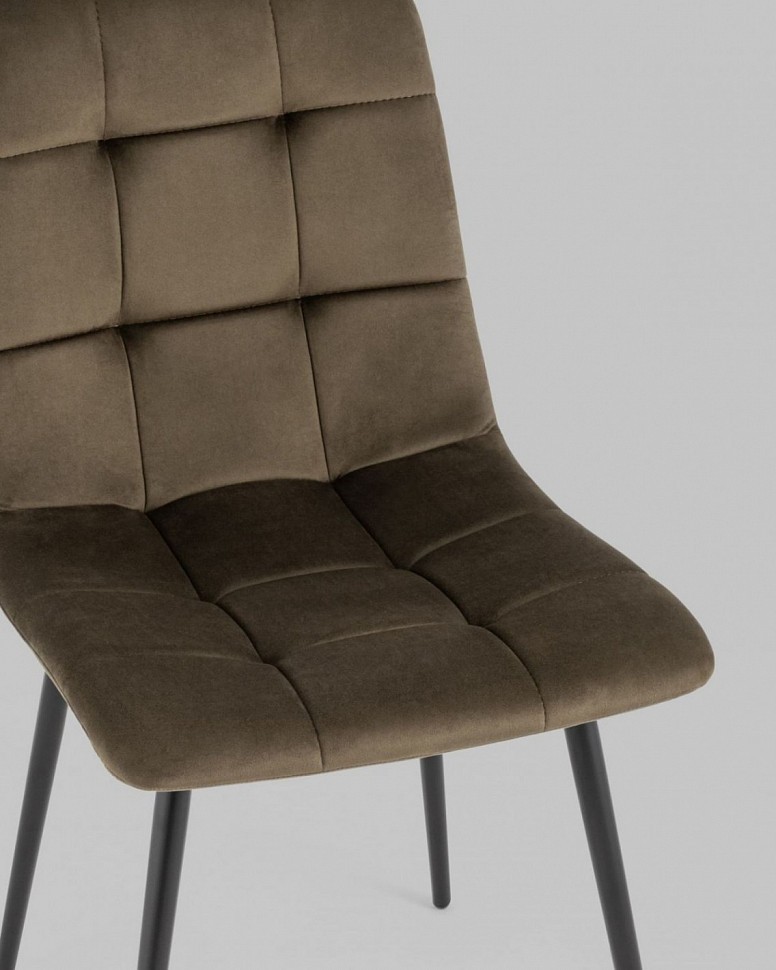 Стул Одди велюр коричневый Стул Одди велюр коричневый