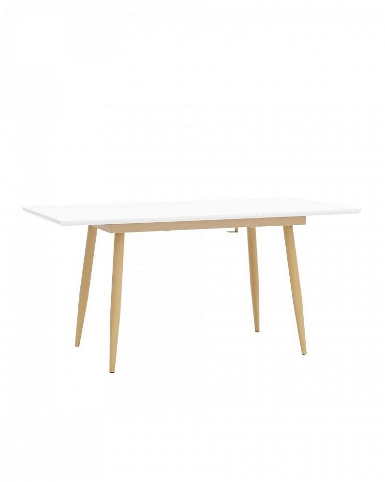 Стол обеденный Стокгольм раскладной белый 160-220*90 см