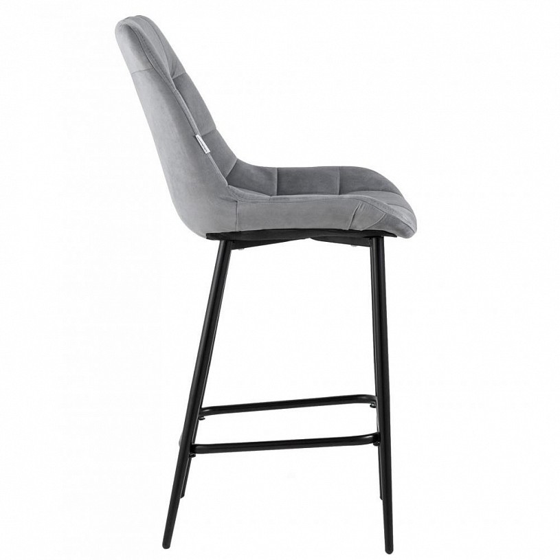 Стул полубарный Флекс велюр серый Стул полубарный Флекс велюр серый