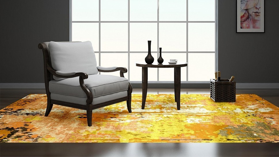 Ковер ручной работы ABSTRACT ORANGE Ковер ручной работы ABSTRACT ORANGE