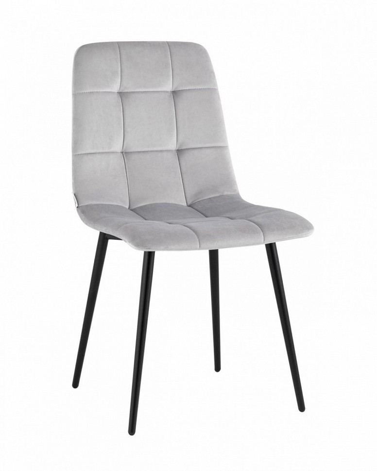 Стул Одди велюр светло-серый Стул Одди велюр светло-серый