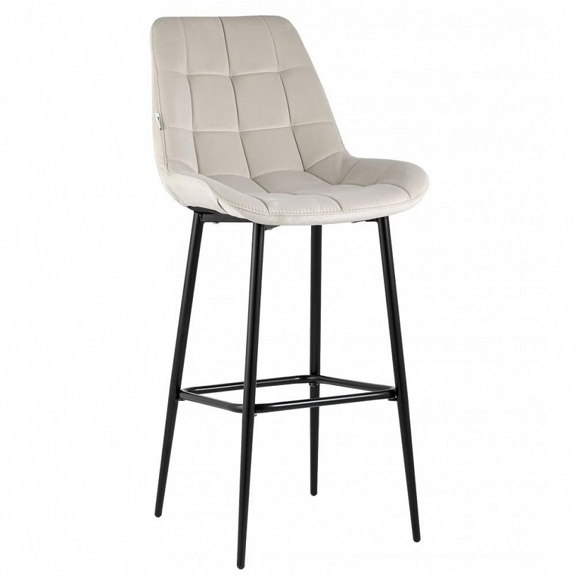 Стул барный Флекс велюр бежевый