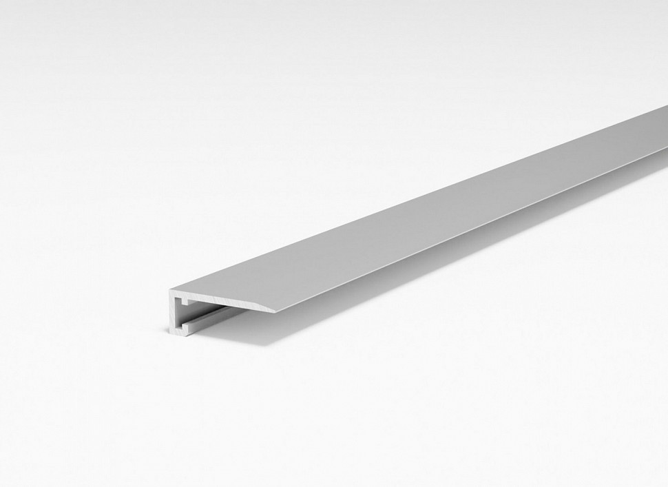 Микроплинтус Bonkeel Prof плоский серебро