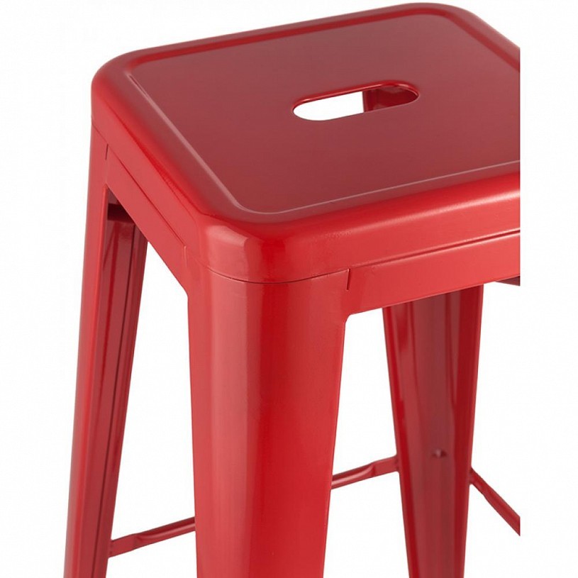 Стул барный TOLIX красный глянцевый Стул барный TOLIX красный глянцевый