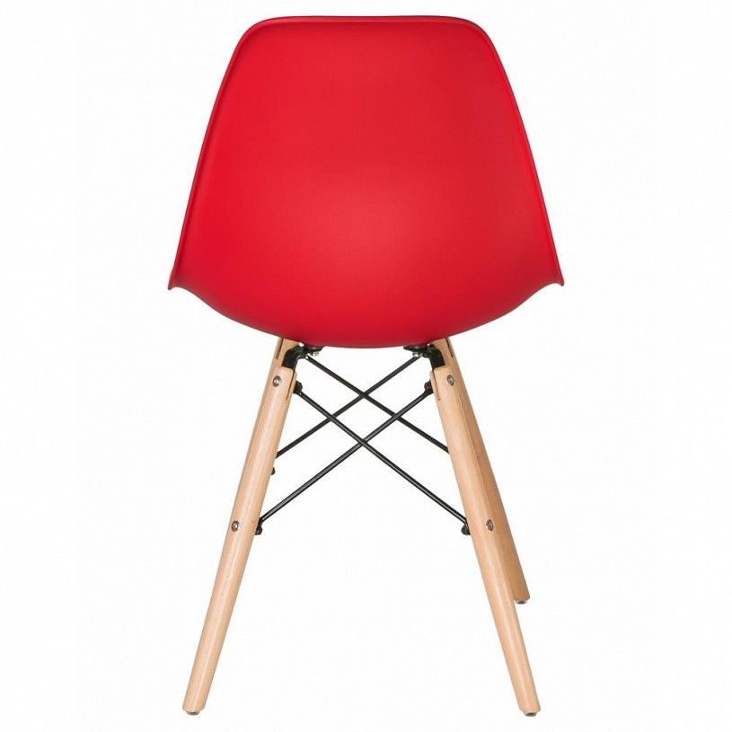 Стул EAMES красный деревянные ножки Стул EAMES красный деревянные ножки