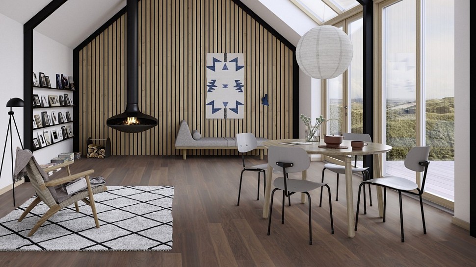 Инженерный штучный паркет BOEN ДУБ STONE XBLE3MFD