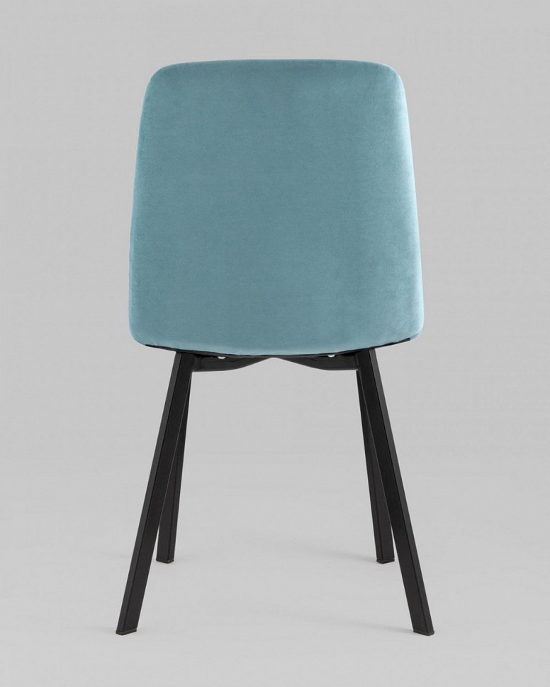 Стул Oliver Square велюр пыльно-голубой