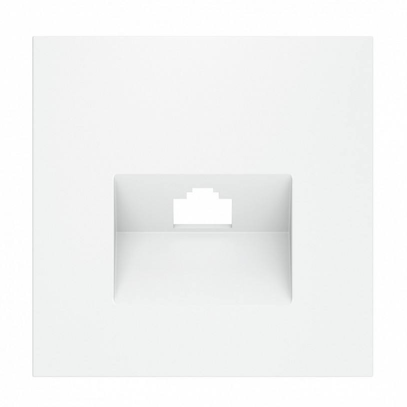 Накладка для розетки компьютерной RJ45 кат.6, S70 (белый матовый)