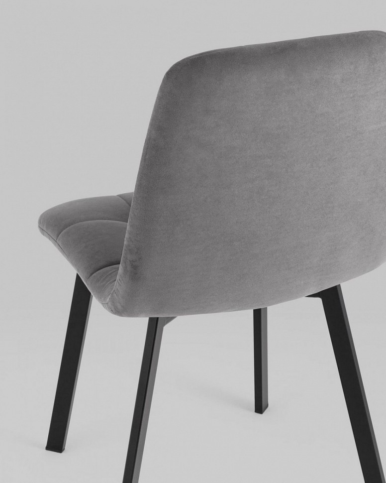 Стул Oliver Square велюр тёмно-серый