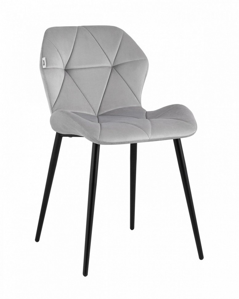Стул Эдвин велюр серый