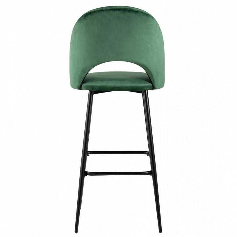 Стул барный Меган велюр зеленый