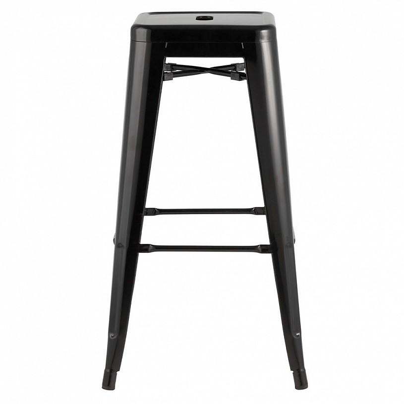 Стул барный TOLIX черный глянцевый Стул барный TOLIX черный глянцевый