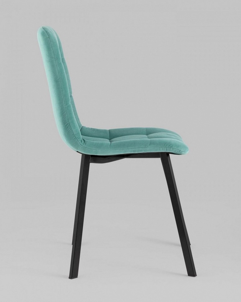 Стул Oliver Square велюр мятный