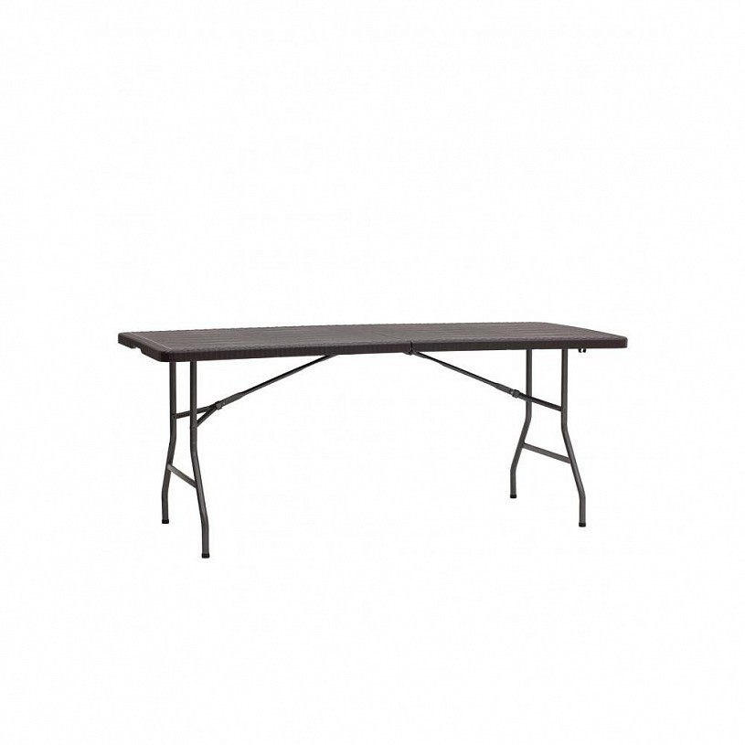 Стол складной 182*74*74 см - чемодан, коричневый Стол складной 182*74*74 см - чемодан, коричневый